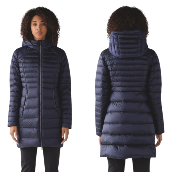 lululemon athletica Jackets & Blazers - Lululemon Women's Brave The Cold Down Fill Hood Puffer Jacket Deep Indigo Size 6